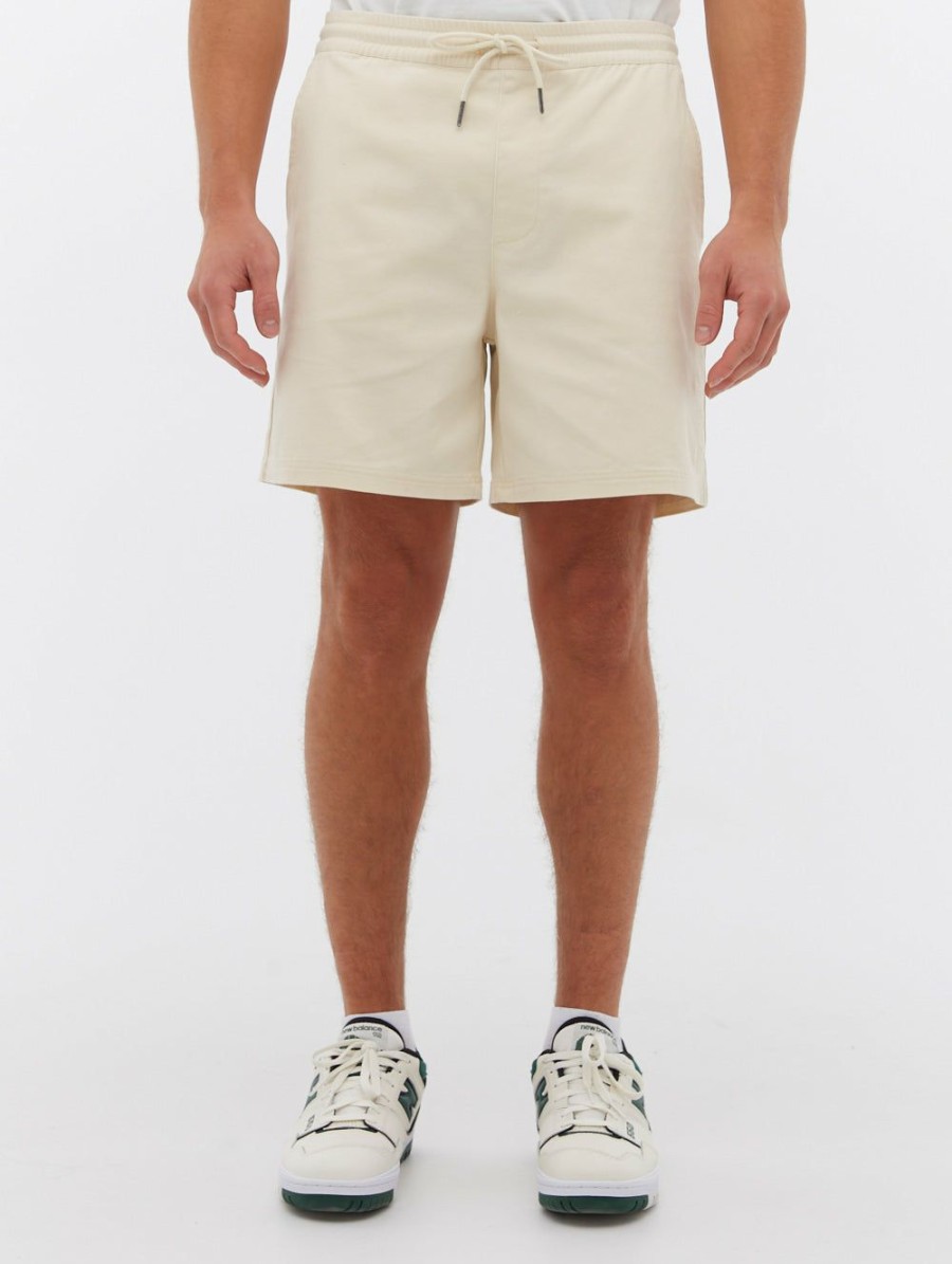 Hommes Bench  | Winser Woven 7" Shorts White Asparagus